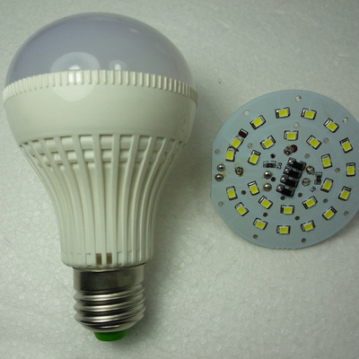 【LED球泡燈7W 塑膠外殼阻容節能燈泡 E27 B22螺口】價格,廠家,圖片,LED球泡燈,佛山市焜海科技-